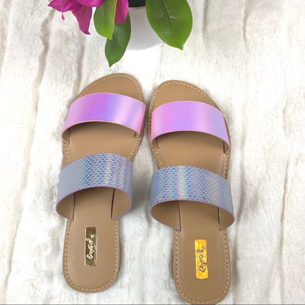Iridescent lav /silver mermaid slide - Picture 2 of 7